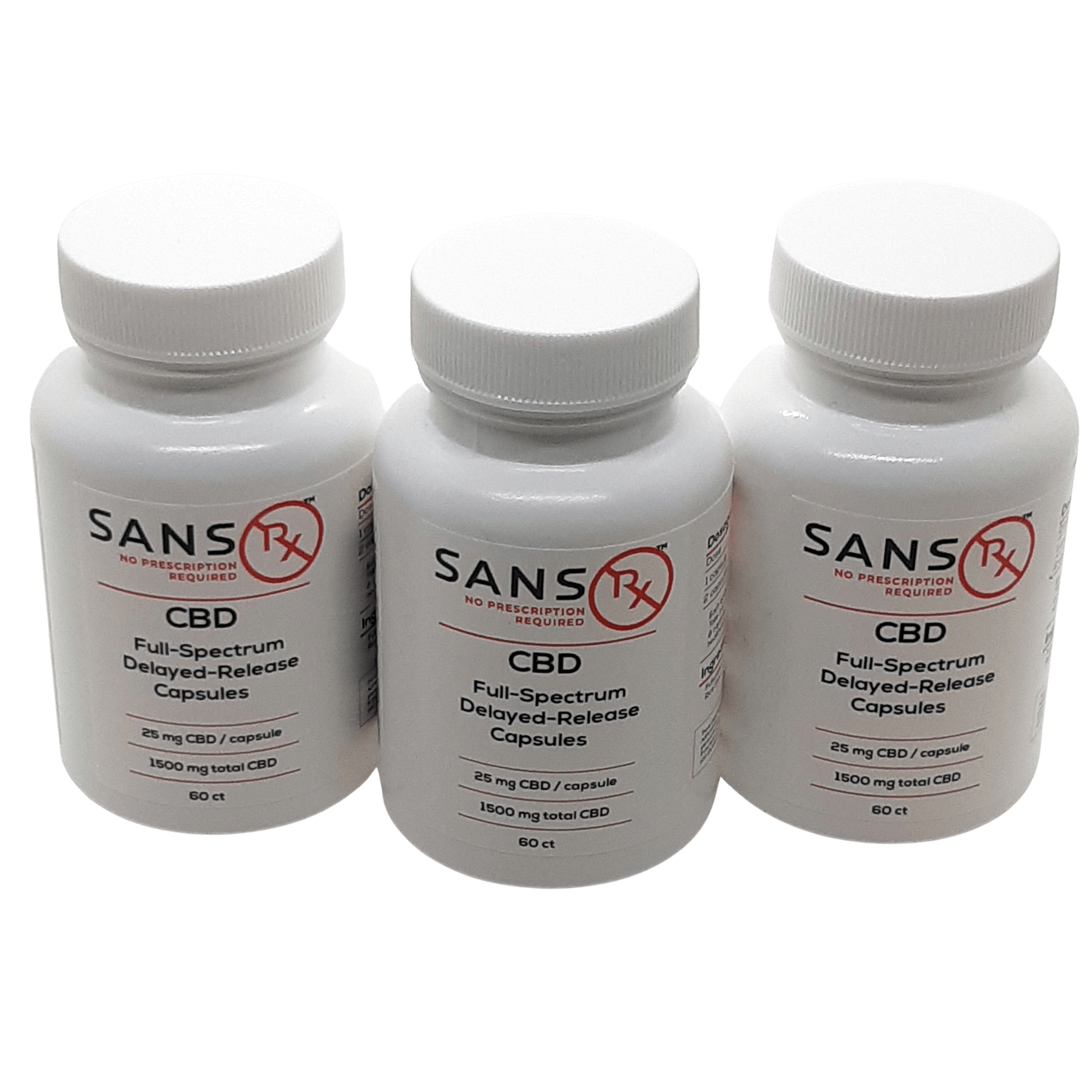 CBD 25mg Capsules - Total Body Care