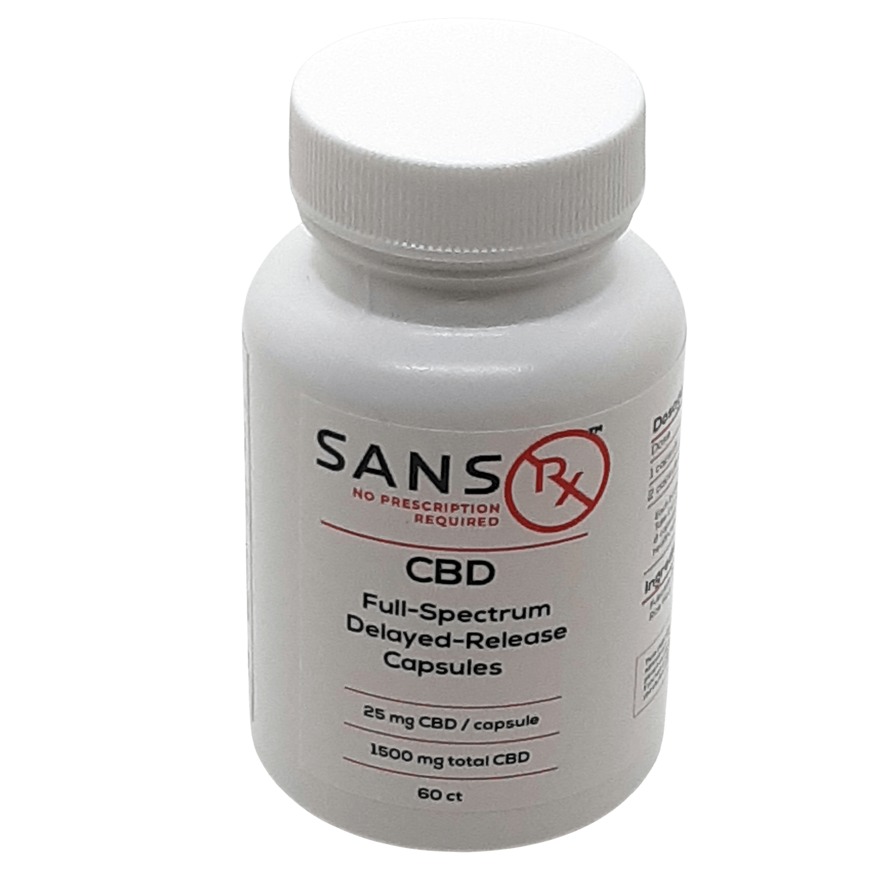 CBD 25mg Capsules - Total Body Care